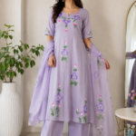Elegant Lavender Floral 3 Piece Set