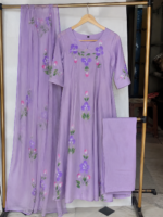 Elegant Lavender Floral 3 Piece Set - Image 3