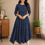 Elegant  Printed Flared Kurthi