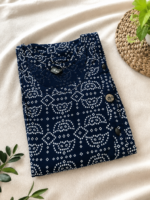 Elegant  Printed Flared Kurthi - Image 2