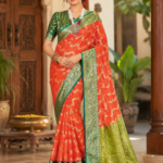 Sunset Glow Kadwa Silk Saree