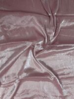 Elegant Blush Pink Tissue Crepe Saree - Image 3